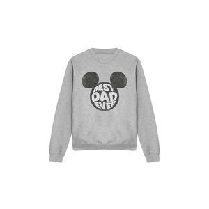Disney Unisex Adult Best Dad Ever Mickey Mouse Sweatshirt / Sport Heather